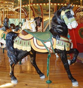 A person in a carousel

Description generated with high confidence