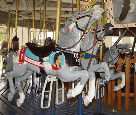 A picture containing carousel, floor, indoor, outdoor object

Description automatically generated