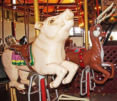 A picture containing carousel, ride, indoor, outdoor object

Description automatically generated