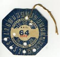 STEEPLECHASE PARK - CONEY ISLAND - Badge Ticket - Ca. 1900 - 50c. Neat!