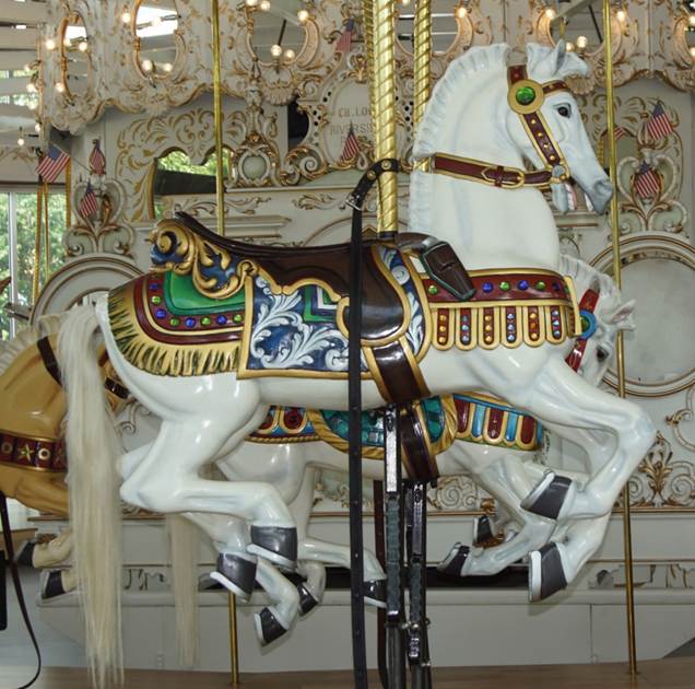 A carousel and other items

Description automatically generated